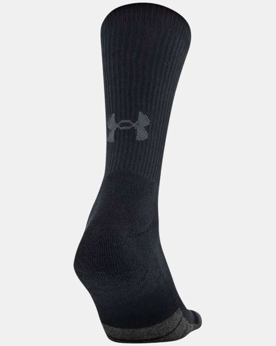 Unisex UA Performance Tech Crew 6-Pack Socks, Black, pdpMainDesktop image number 7